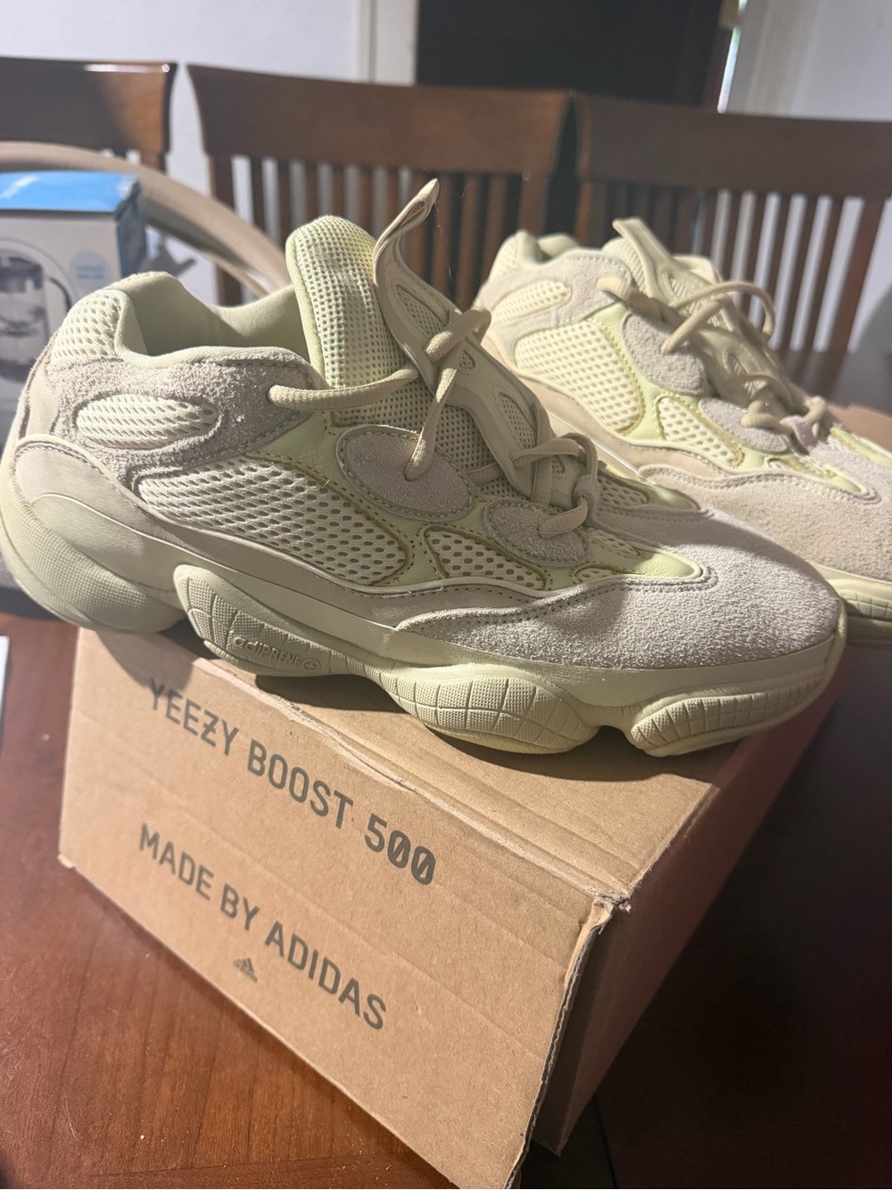 Yeezy Boost 500 Lemon Yellow Athletic Shoes - Picture 3 of 3